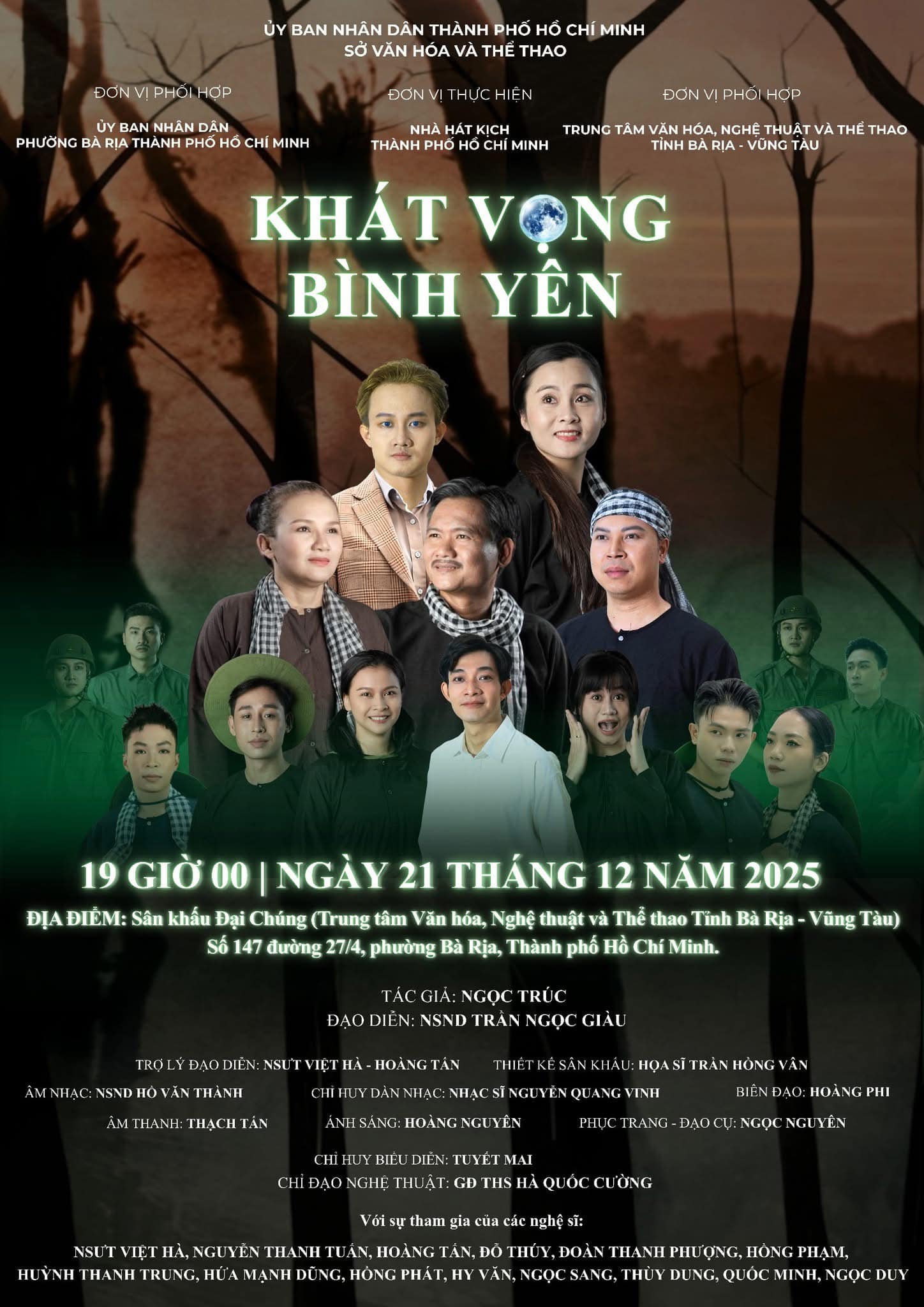 T&aacute;i diễn vở "Kh&aacute;t vọng b&igrave;nh y&ecirc;n" phục vụ miễn ph&iacute; kh&aacute;n giả B&agrave; Rịa - Vũng T&agrave;u - Ảnh 1.