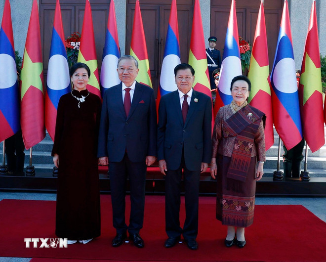 Tuy&ecirc;n bố chung Việt Nam-L&agrave;o nh&acirc;n chuyến thăm của Tổng B&iacute; thư T&ocirc; L&acirc;m tới L&agrave;o - Ảnh 3.