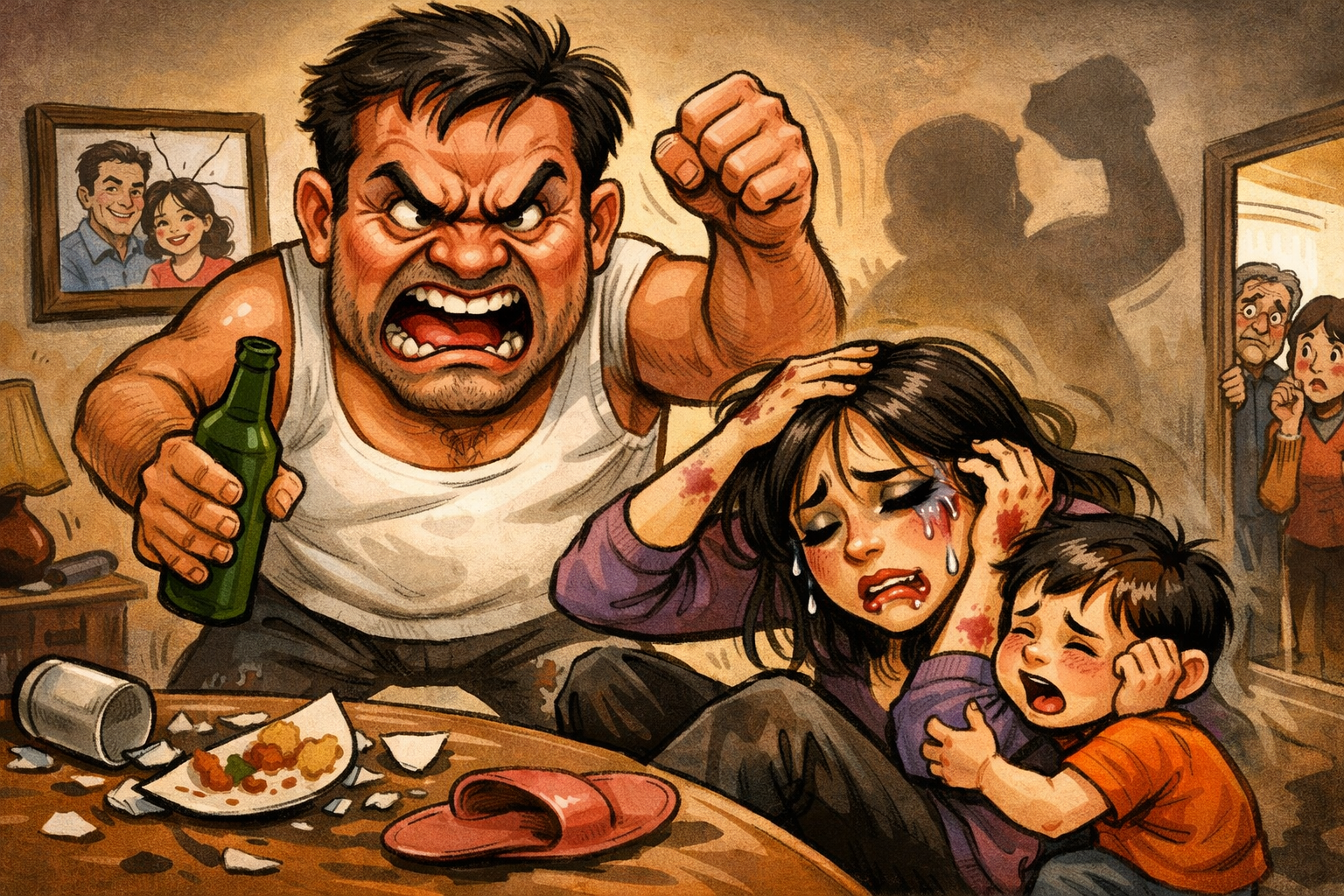Đ&aacute;nh vợ, ngăn đi cấp cứu: Phạt rất nặng! - Ảnh 1.