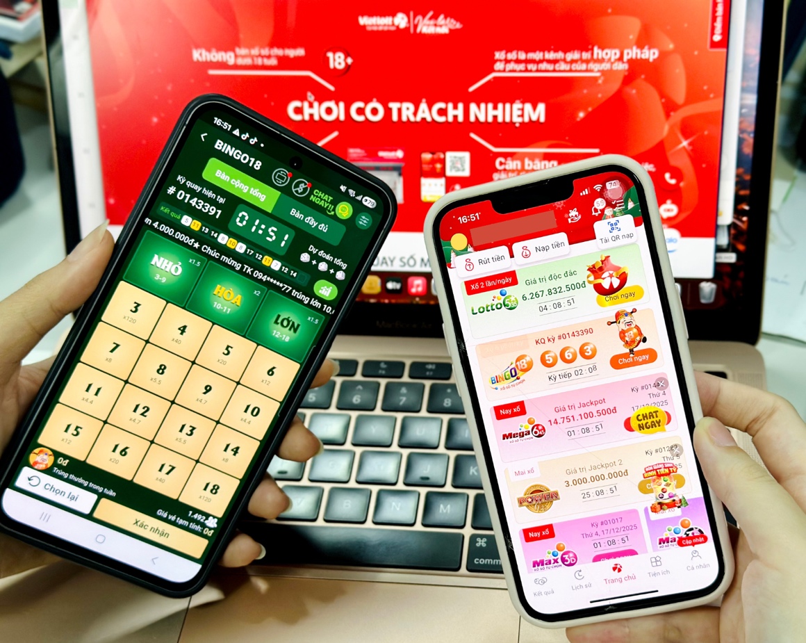 Kênh phân phối xổ số qua điện thoại của Vietlott có gần 4 triệu tài khoản - Ảnh 1.
