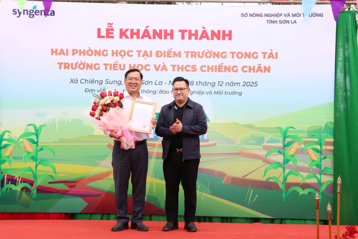 Syngenta kh&aacute;nh th&agrave;nh điểm trường v&agrave; trao tặng nh&agrave; tại Sơn La - Ảnh 1.