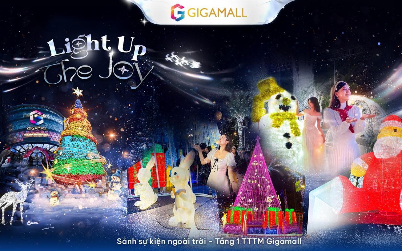 Gigamall ra mắt Con đường Ánh sáng – Điểm Check-in Giáng Sinh 2025 không thể bỏ lỡ