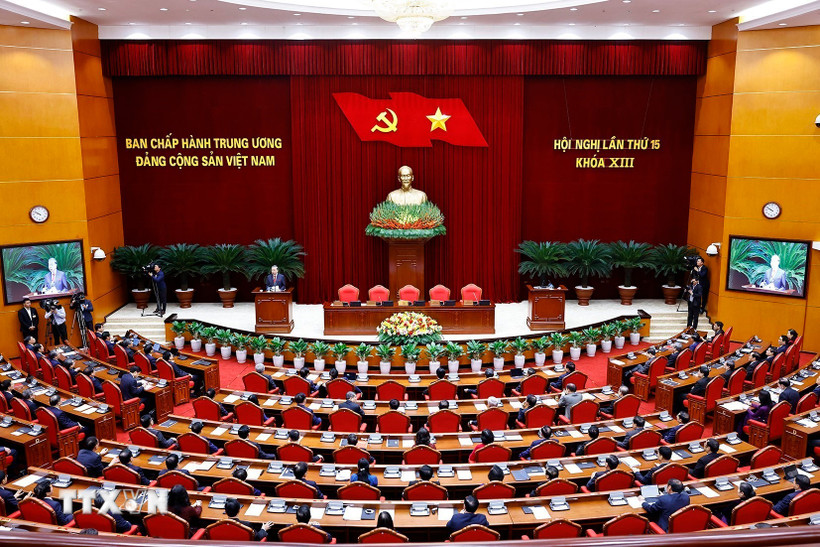 Thông báo Hội nghị Trung ương 15 Đảng khóa XIII diễn ra tại Hà Nội - Ảnh 1.