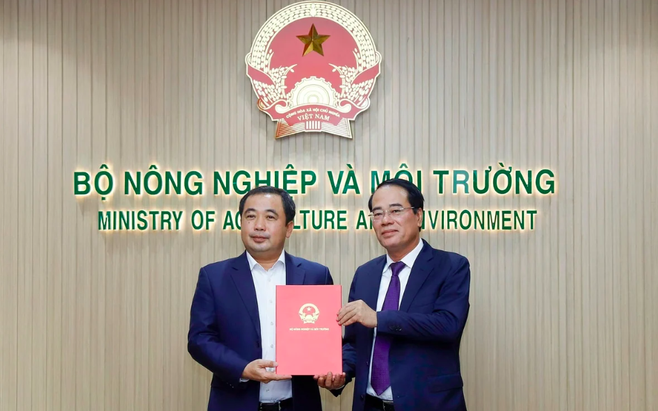 Bộ Nông nghiệp và Môi trường bổ nhiệm tân Cục trưởng Cục Môi trường