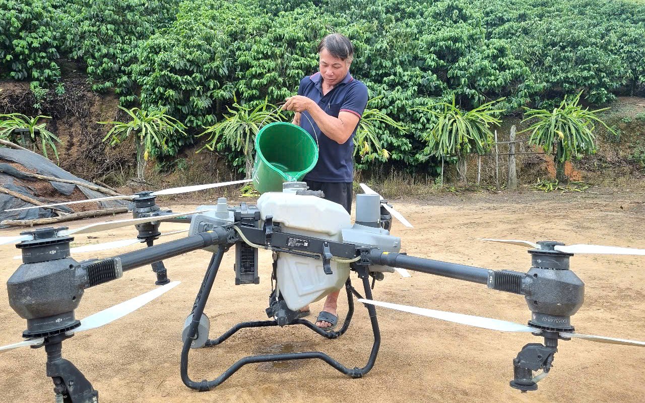 "Cánh tay trên không" thay đổi những cánh đồng Tây Nguyên