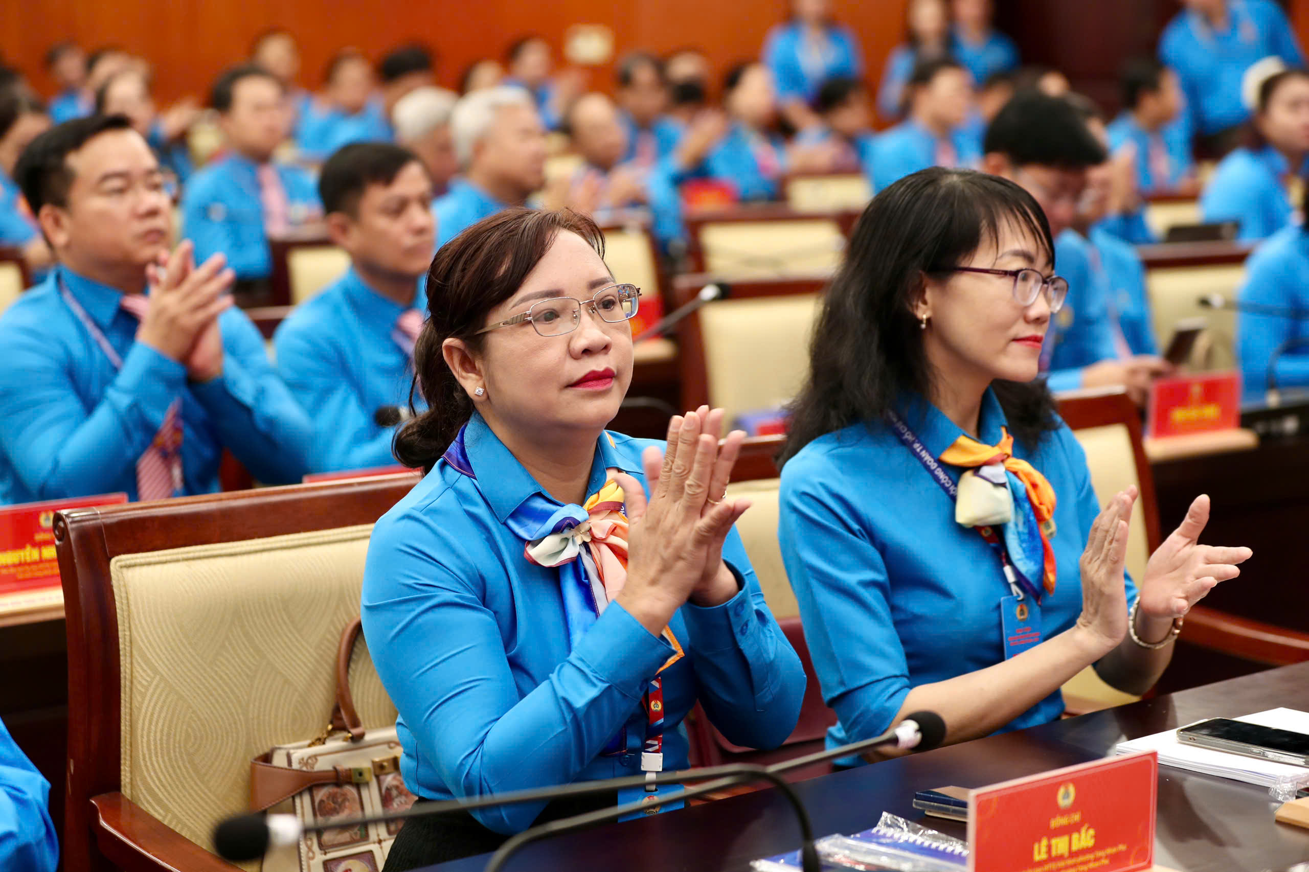Ph&oacute; B&iacute; thư Thường trực Th&agrave;nh ủy TPHCM L&ecirc; Quốc Phong dự, chỉ đạo Đại hội C&ocirc;ng đo&agrave;n TP HCM - Ảnh 3.