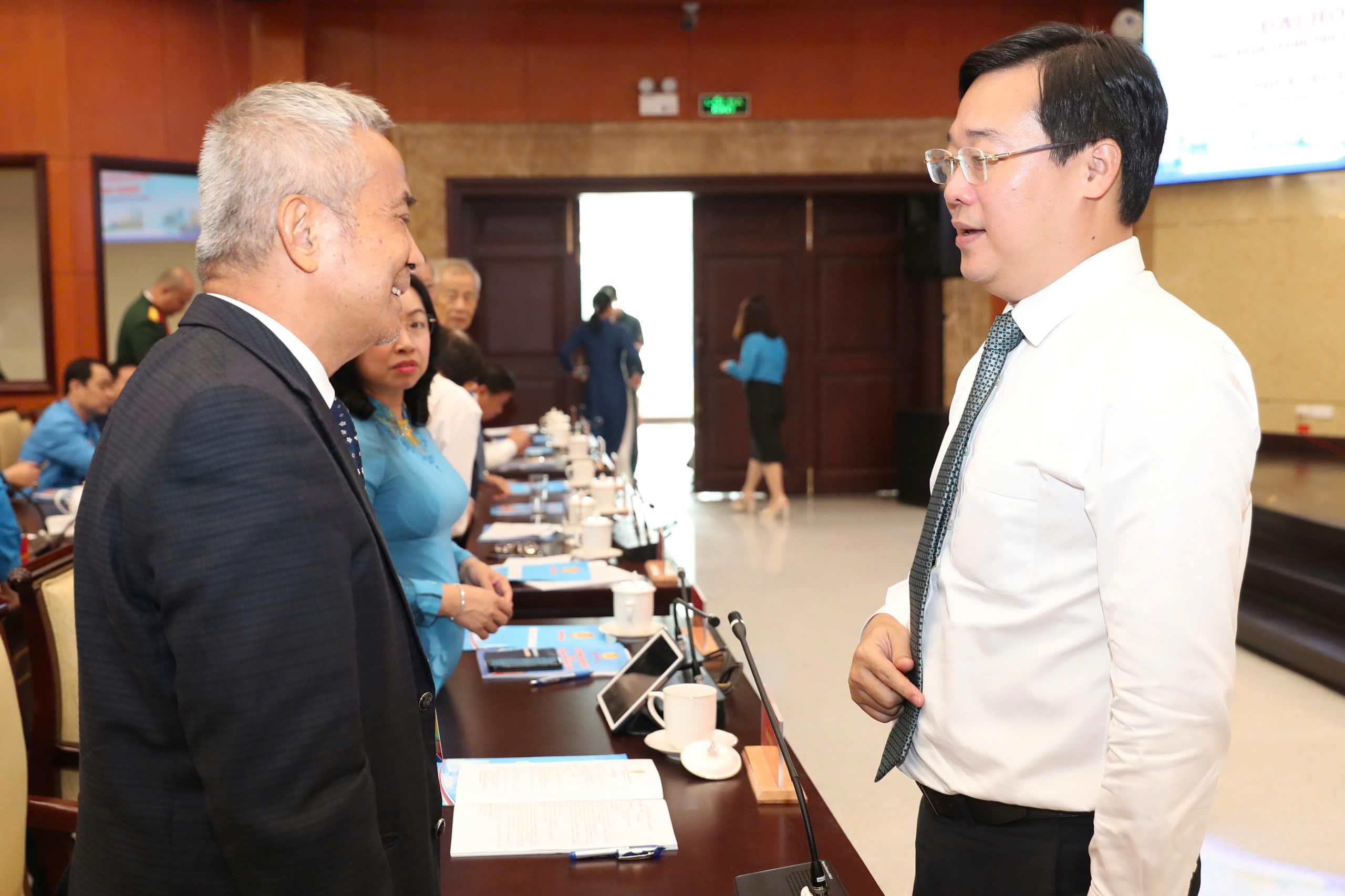 Ph&oacute; B&iacute; thư Thường trực Th&agrave;nh ủy TPHCM L&ecirc; Quốc Phong dự, chỉ đạo Đại hội C&ocirc;ng đo&agrave;n TP HCM - Ảnh 5.