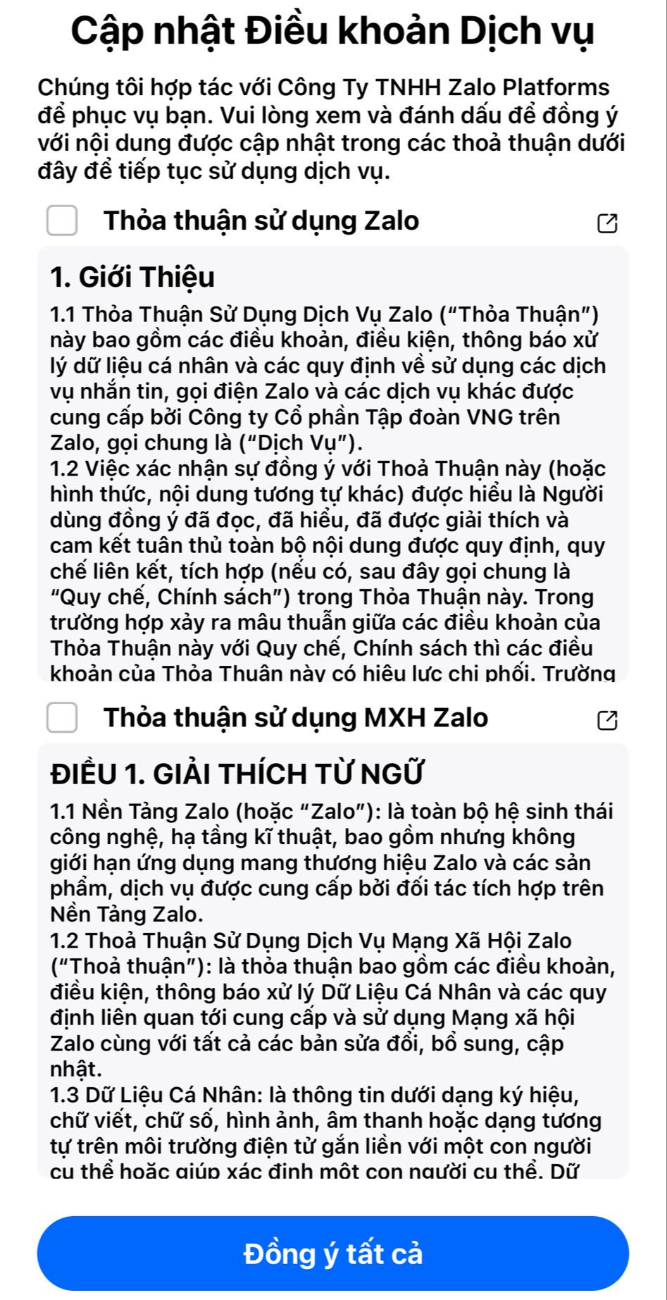 Zalo nói gì khi cập nhật điều khoản mới trên nền tảng? - Ảnh 1.