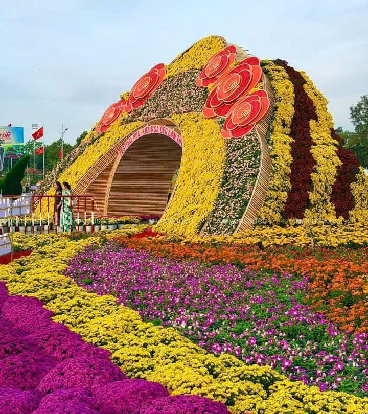 Kỷ lục Bản đồ Việt Nam từ 1 . 000 Giống hoa kiểng tại Festival Sa Đéc lần 2 - Ảnh 7.