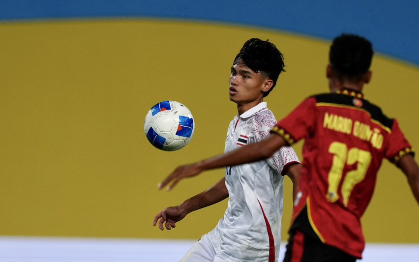 Chủ nhà U22 Thái Lan ra oai, đại thắng U22 Timor Leste