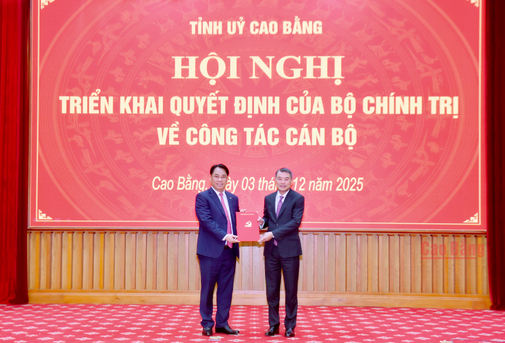 Ph&oacute; trưởng Ban Tổ chức Trung ương l&agrave;m B&iacute; thư Tỉnh ủy Cao Bằng - Ảnh 1.