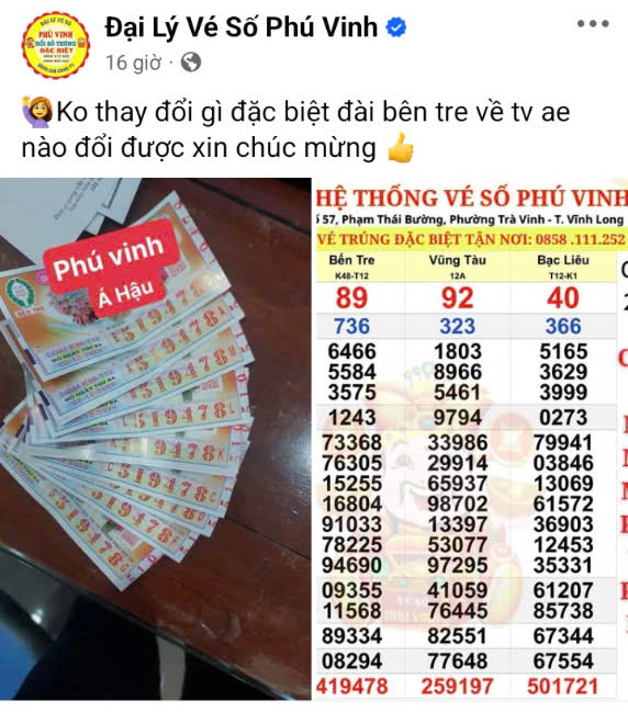 Xổ số miền Nam: Đại l&yacute; t&igrave;m kiếm kh&aacute;ch tr&uacute;ng độc đắc 56 tỉ đồng tại Vĩnh Long - Ảnh 1.