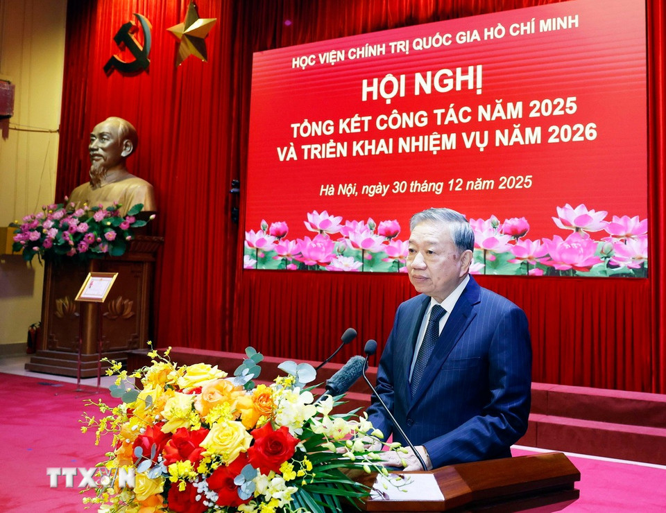 Tổng B&iacute; thư T&ocirc; L&acirc;m: Đ&agrave;o tạo c&aacute;n bộ xuất ph&aacute;t từ nhu cầu của Đảng, của đất nước v&agrave; ch&iacute;nh người học - Ảnh 1.