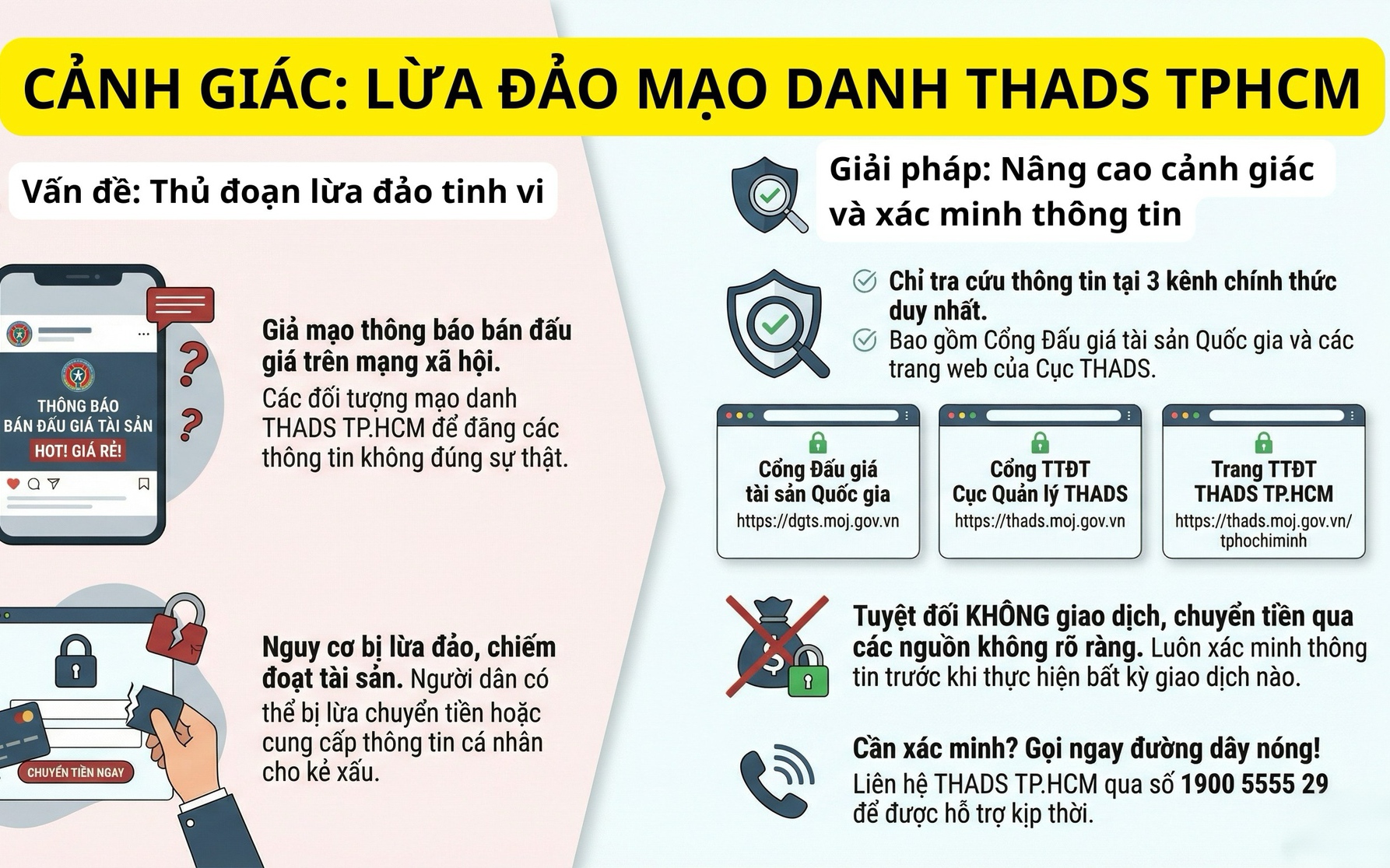 Xuất hiện thông tin giả mạo bán đấu giá tài sản thi hành án