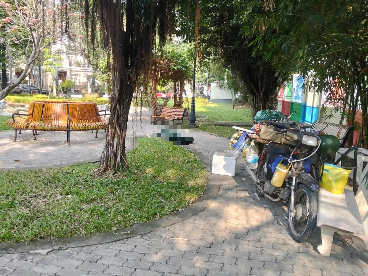 Phát hiện người đàn ông tử vong trong công viên ở TPHCM gây chấn động - Ảnh 1.