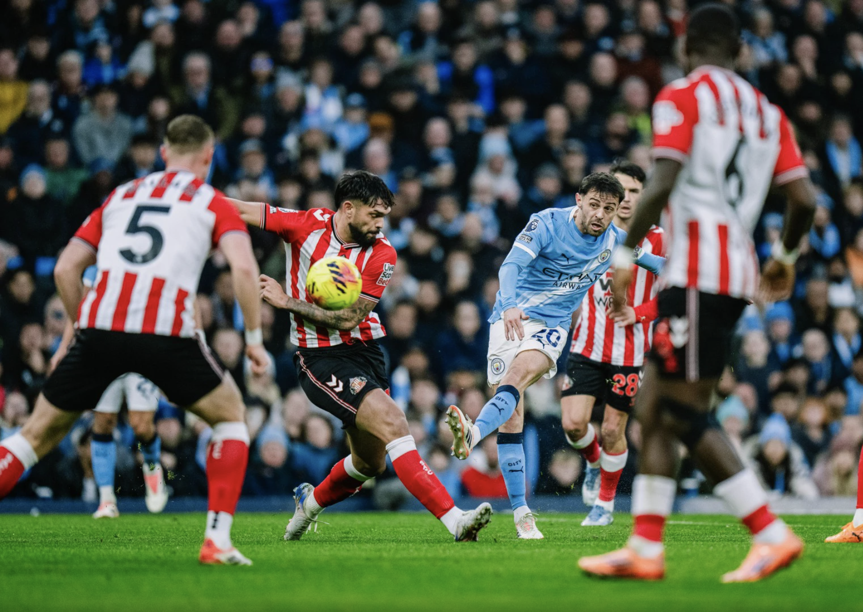 Rayan Cherki b&ugrave;ng nổ, Man City đại thắng Sunderland - Ảnh 1.