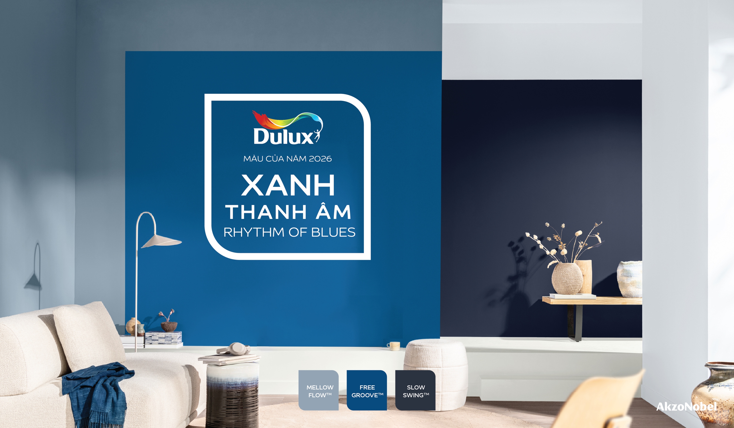 Xanh Thanh &Acirc;m - M&agrave;u Dulux của Năm 2026: Bộ ba sắc xanh đ&aacute;nh thức nhịp điệu cuộc sống - Ảnh 1.