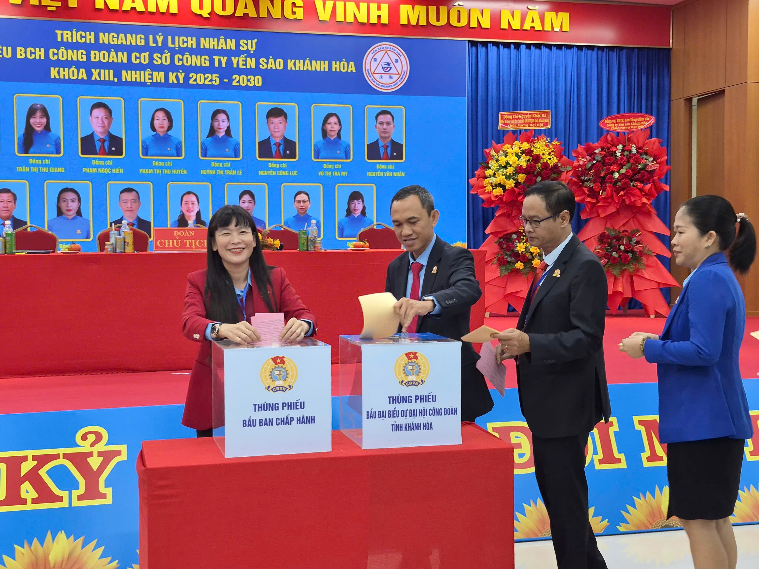 Đại hội C&ocirc;ng đo&agrave;n C&ocirc;ng ty Yến s&agrave;o Kh&aacute;nh H&ograve;a kh&oacute;a XIII: Đo&agrave;n kết &ndash; đổi mới v&igrave; người lao động - Ảnh 5.