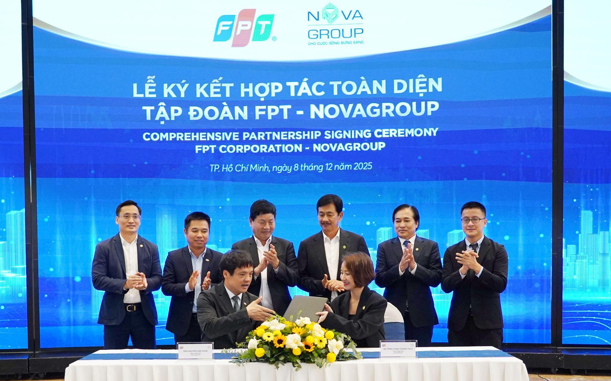 FPT ký kết hợp tác toàn diện với NovaGroup để đẩy nhanh chuyển đổi số