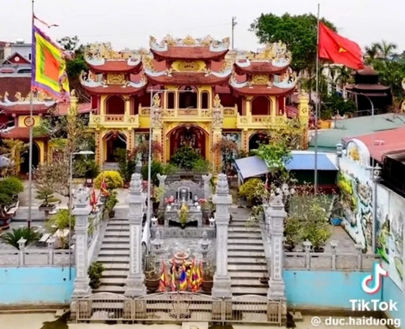 Xử lý nghiêm TikToker "review" sai về di tích lịch sử đền Tranh- Ảnh 1.