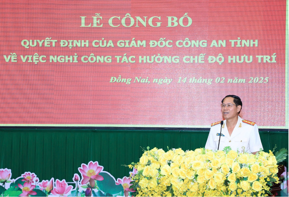13 l&atilde;nh đạo cấp ph&ograve;ng, cấp huyện C&ocirc;ng an tỉnh Đồng Nai nghỉ hưu trước tuổi- Ảnh 4.