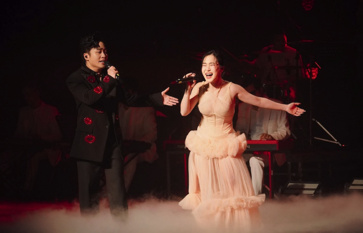 Hương Tr&agrave;m "bật m&iacute;" về mẫu đ&agrave;n &ocirc;ng khi song ca với T&ugrave;ng Dương- Ảnh 1.