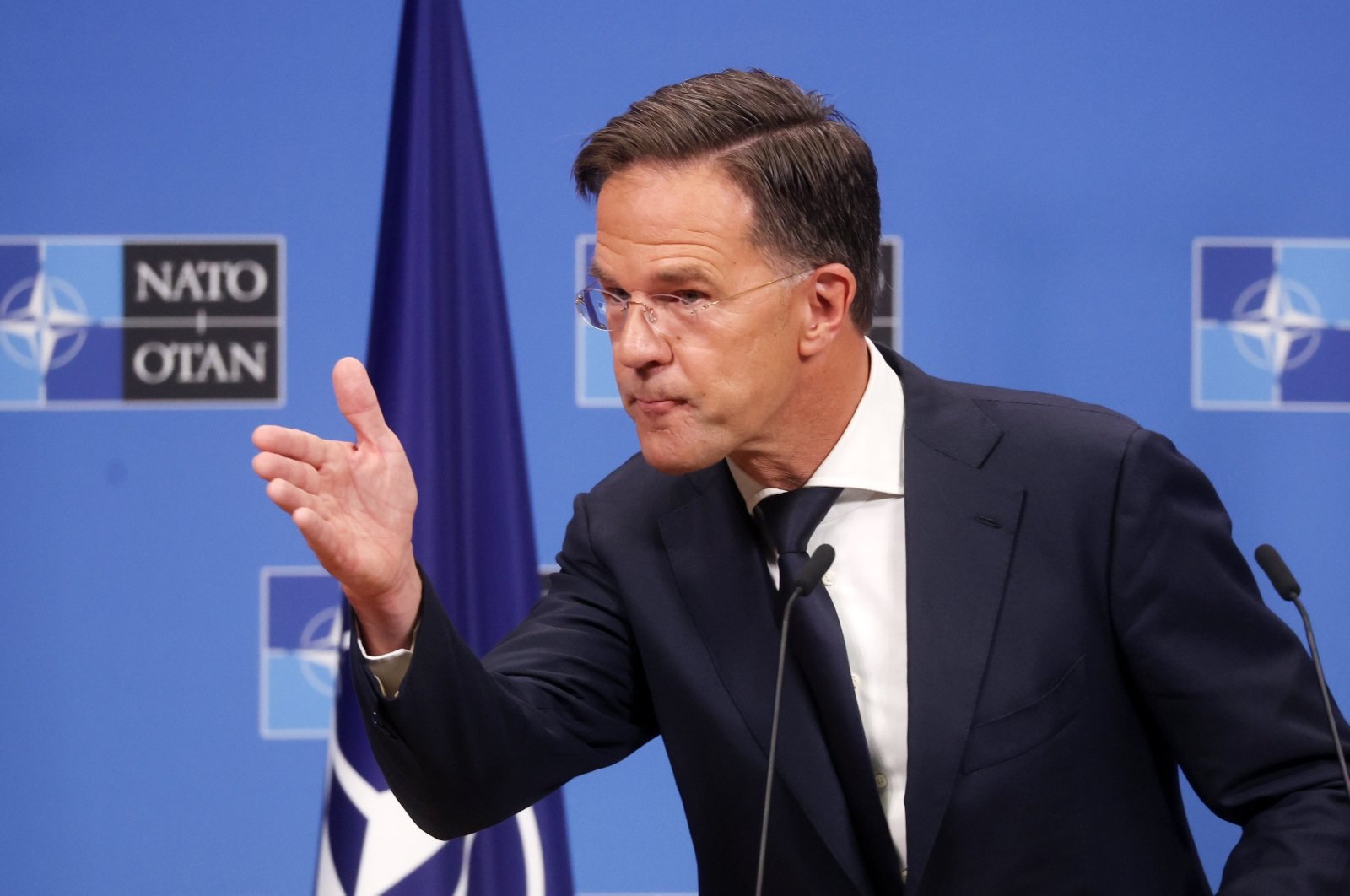 Tổng thư k&yacute; NATO Mark Rutte. Ảnh: EPA