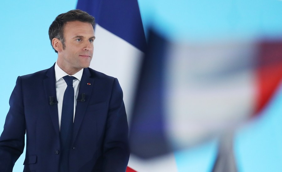 Tổng thống Pháp Emmanuel Macron. Ảnh: Tân Hoa Xã