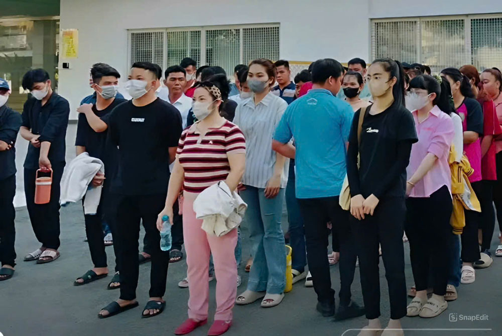 Người lao động tham gia tuyển dụng tại C&ocirc;ng ty TNHH Việt Nam Samho