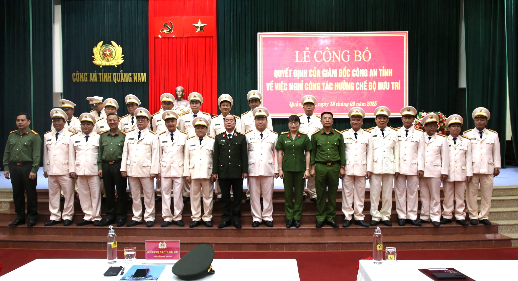 22 c&aacute;n bộ l&atilde;nh đạo C&ocirc;ng an Quảng Nam nghỉ trước tuổi, tạo cơ hội cho lớp trẻ- Ảnh 3.