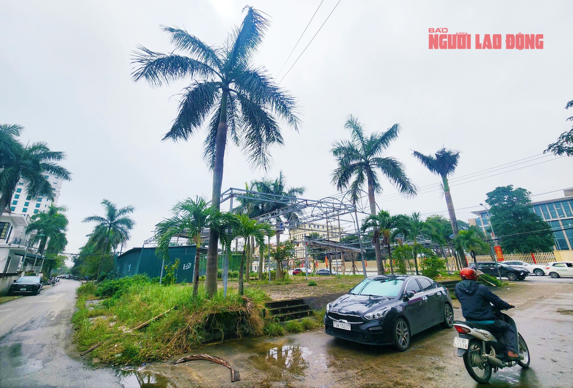 Khu đất "v&agrave;ng" bỏ hoang trước trụ sở Tỉnh ủy Quảng B&igrave;nh hơn 10 năm - Ảnh 1.