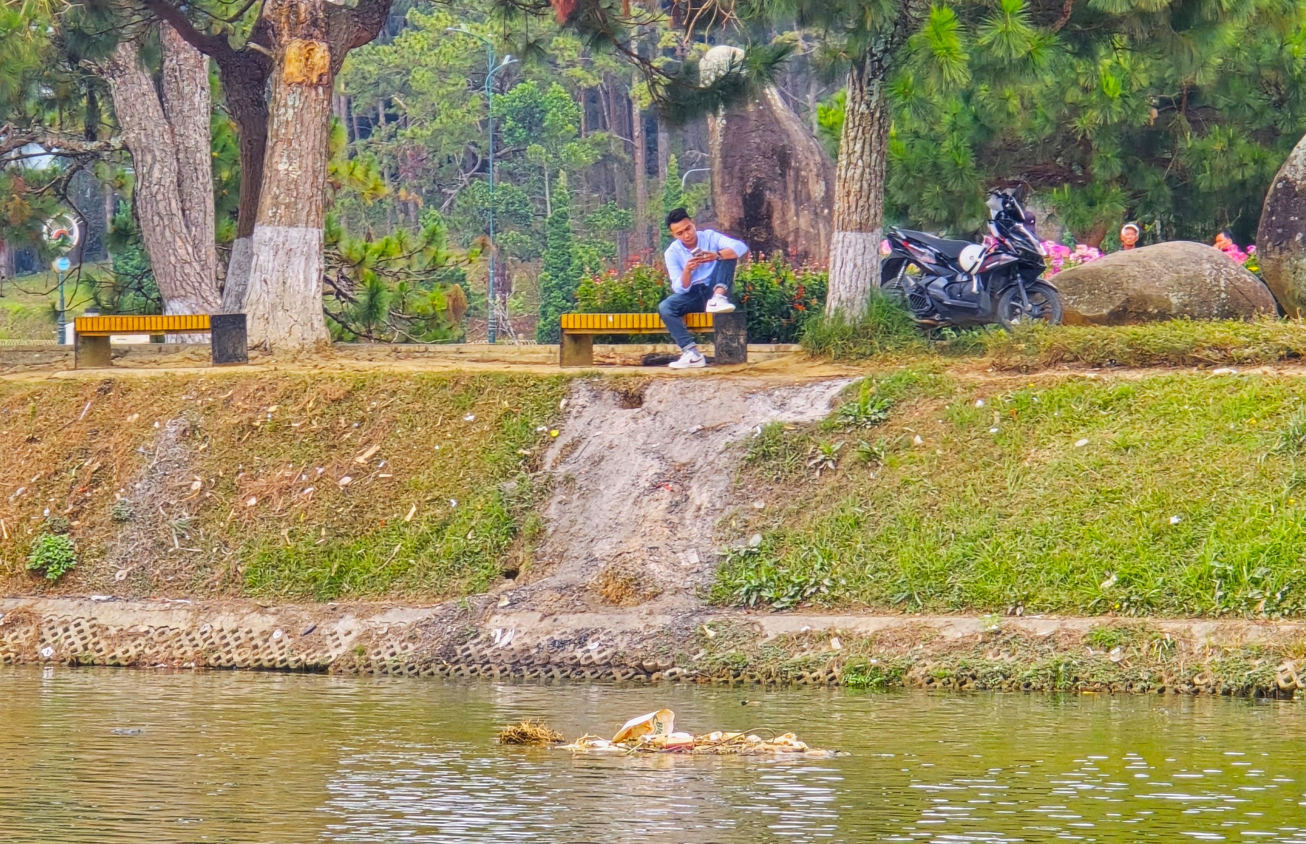 Đ&agrave; Lạt xử nghi&ecirc;m việc b&aacute;n h&agrave;ng rong l&agrave;m ch&aacute;y cỏ bờ hồ Xu&acirc;n Hương- Ảnh 3.