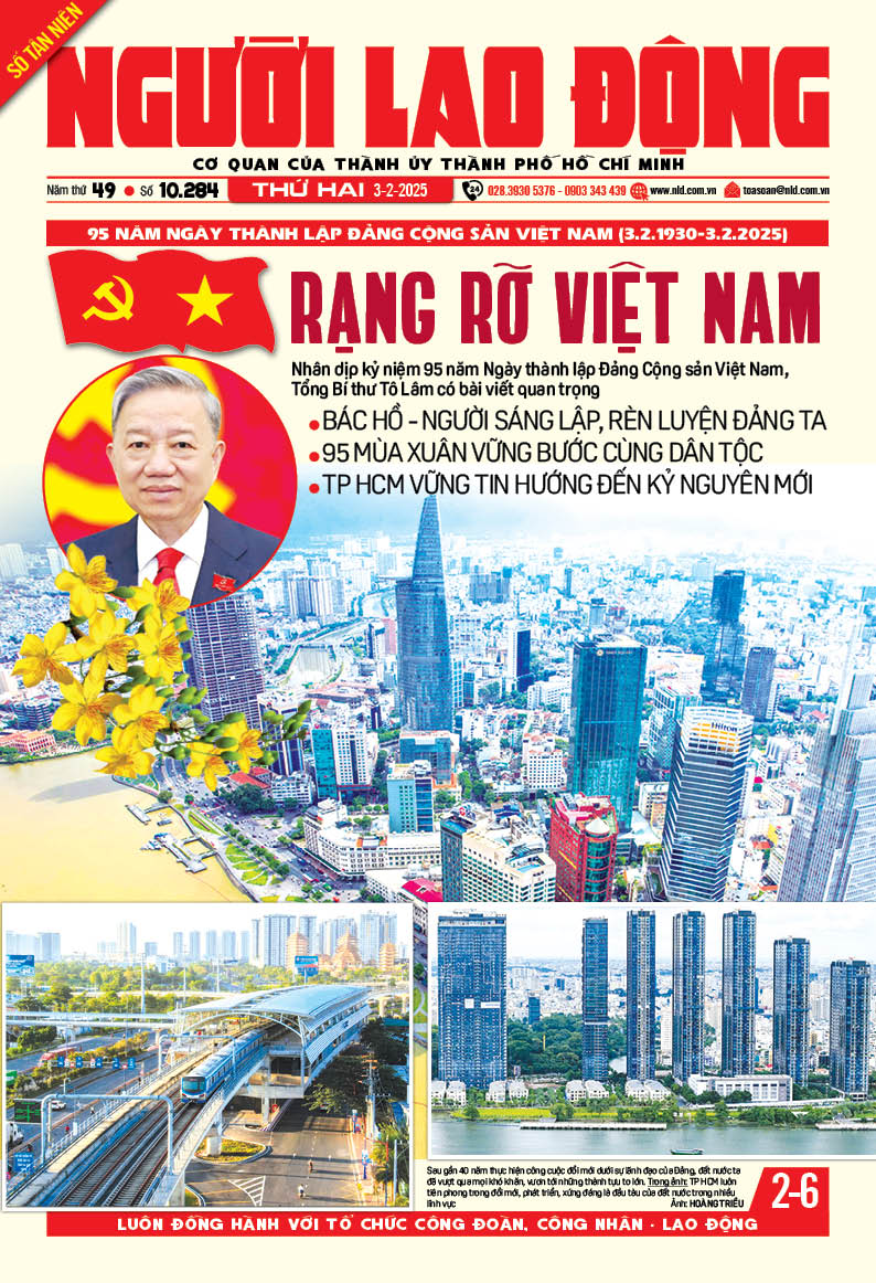 B&aacute;o in Người Lao Động 3-2: Rạng rỡ Việt Nam- Ảnh 1.