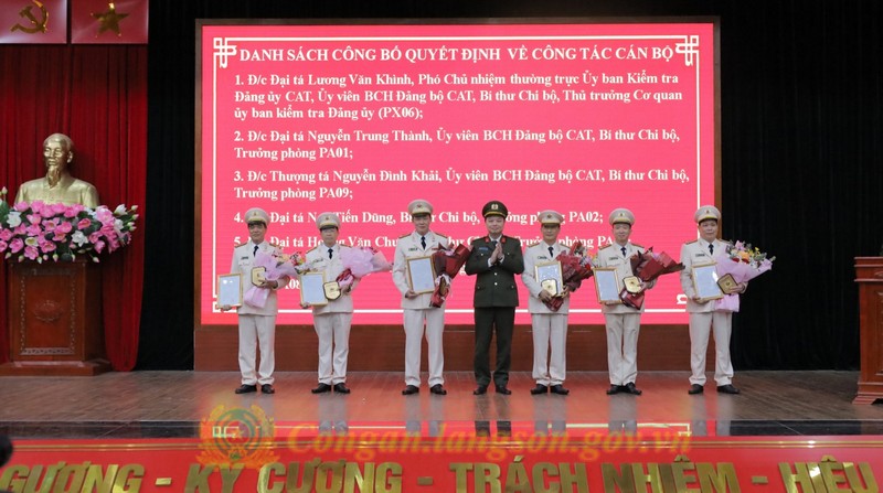 13 trưởng, phó phòng thuộc Công an tỉnh Lạng Sơn nghỉ hưu trước tuổi- Ảnh 1.