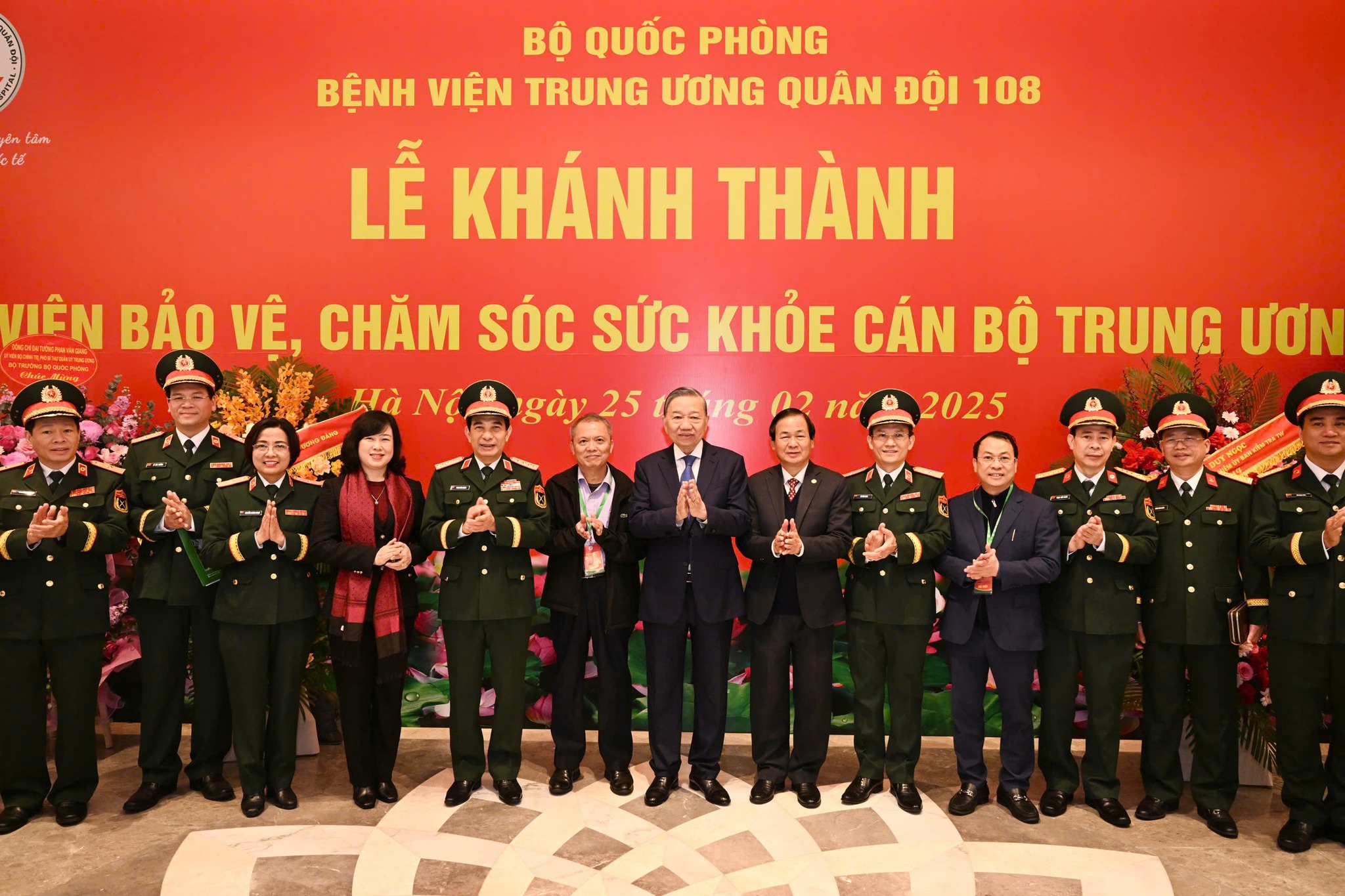 Tổng B&iacute; thư T&ocirc; L&acirc;m dự lễ kh&aacute;nh th&agrave;nh 2 c&ocirc;ng tr&igrave;nh thuộc Bệnh viện Trung ương Qu&acirc;n đội 108- Ảnh 10.