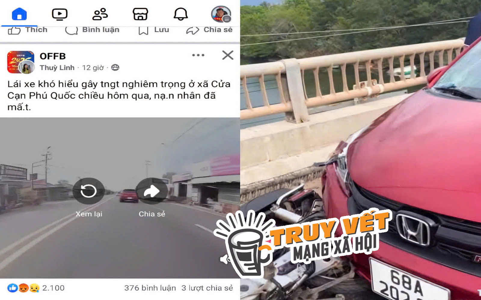 Cựu cán bộ địa chính có dấu hiệu say xỉn, lái xe tông chết người ở Phú Quốc