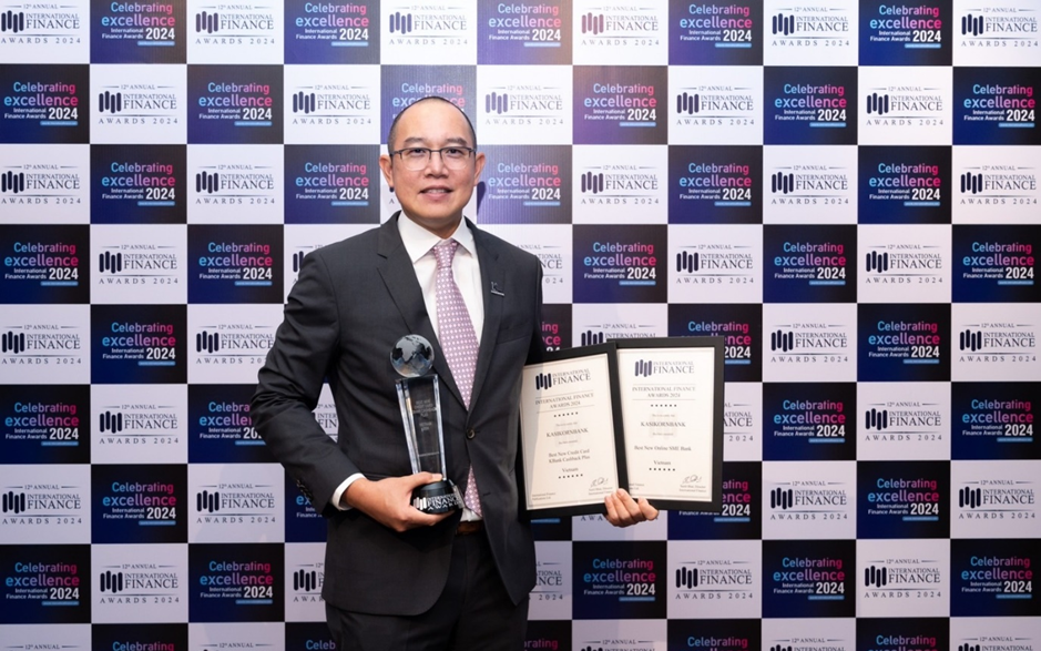 Ngân hàng KBank nhận “cú đúp” giải thưởng tại International Finance Awards 2024