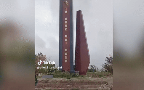 L&agrave;m r&otilde; th&ocirc;ng tin kỳ đ&agrave;i tại khu tưởng niệm liệt sĩ ng&atilde; đổ