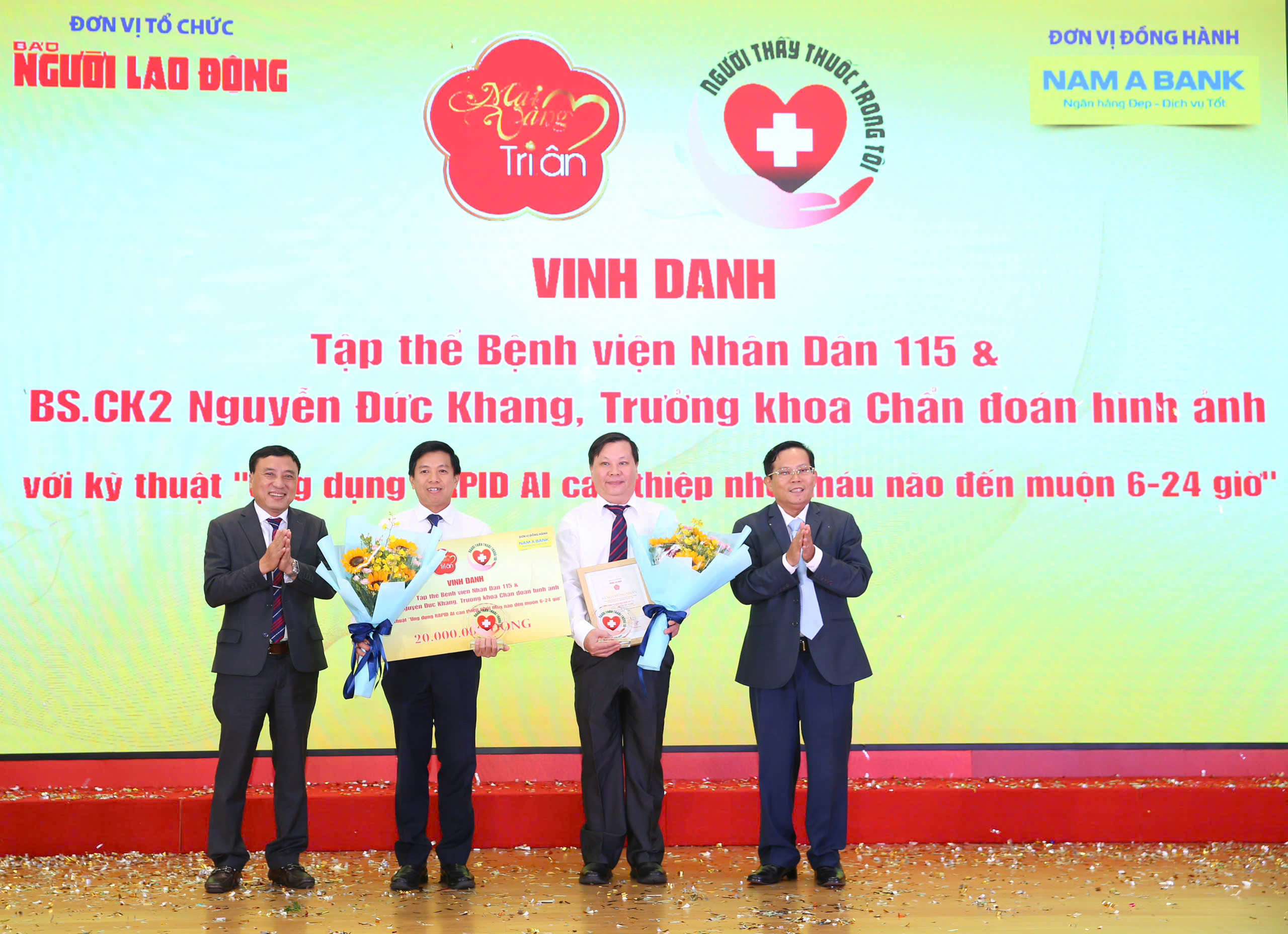 &ldquo;Mai V&agrave;ng tri &acirc;n&rdquo; t&ocirc;n vinh 2 b&aacute;c sĩ v&agrave; tập thể bệnh viện c&oacute; th&agrave;nh tựu lớn trong điều trị- Ảnh 2.