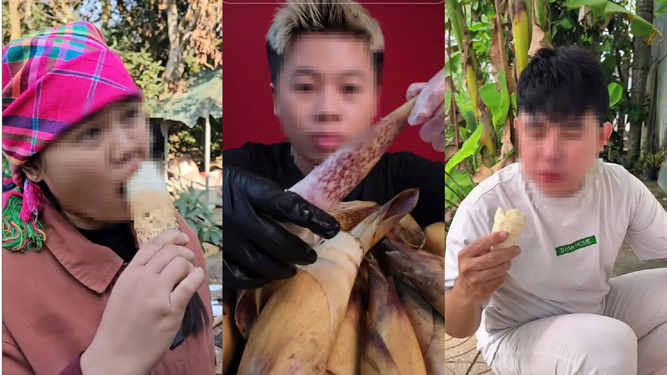 Video ăn măng vầu thu h&uacute;t nhiều người xem