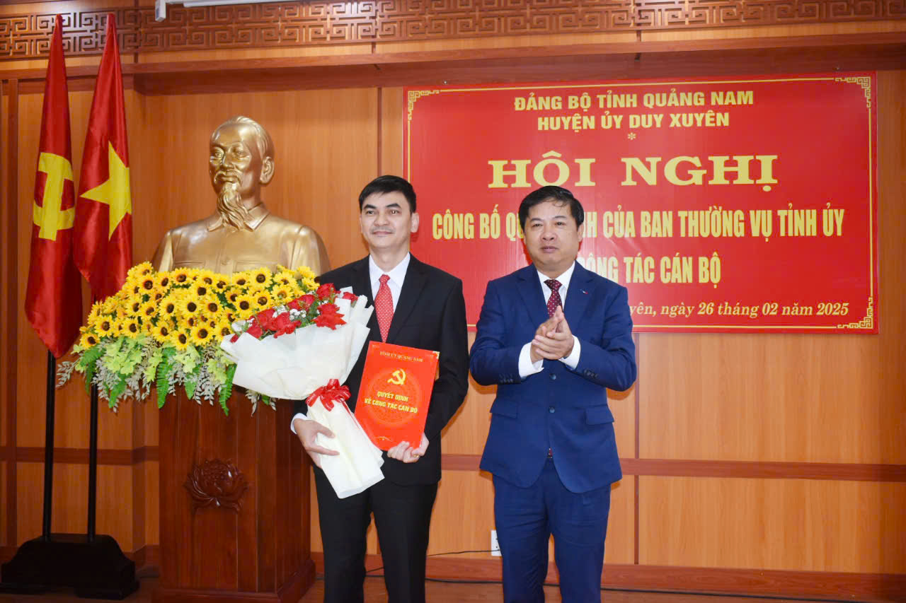 Quảng Nam: &Ocirc;ng Cao Thanh Hải l&agrave;m B&iacute; thư Huyện ủy Duy Xuy&ecirc;n - Ảnh 1.