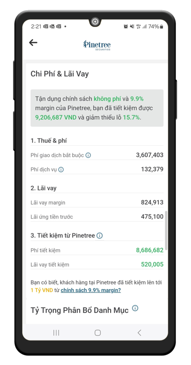 Kh&aacute;ch h&agrave;ng tối ưu được chi ph&iacute; khi giao dịch chứng kho&aacute;n tr&ecirc;n AlphaTrading