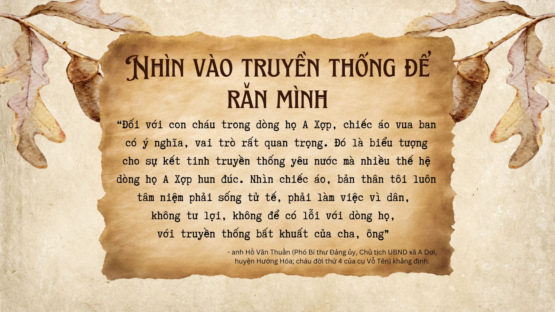 Dòng họ 5 đời giữ áo Vua ban- Ảnh 20.