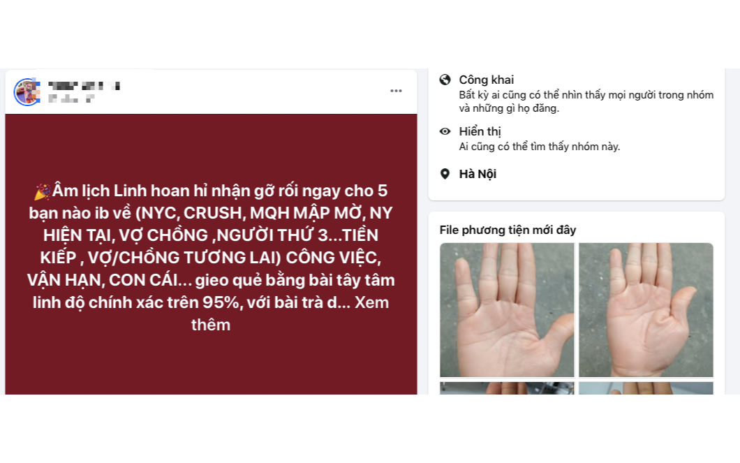 Cảnh báo "tiền mất tật mang" vì xem bói, giải hạn online