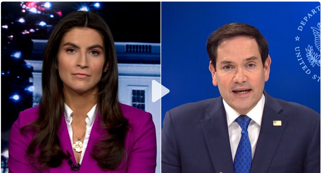Ngoại trưởng Mỹ Marco Rubio xuất hiện trên đài CCNN. Ảnh cắt từ clip
