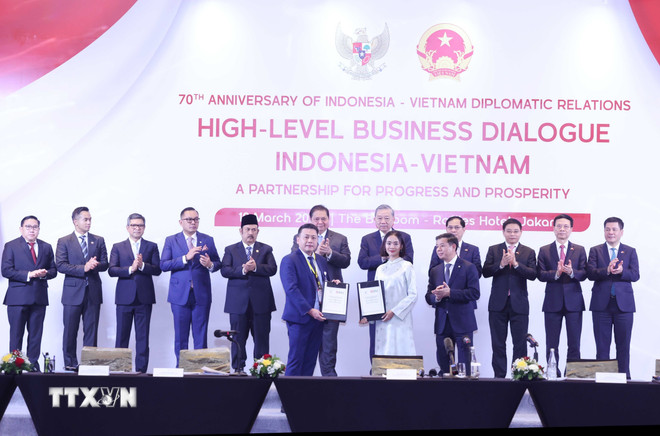 Tổng B&iacute; thư T&ocirc; L&acirc;m: Tạo mọi điều kiện thuận lợi cho doanh nghiệp Indonesia đầu tư, kinh doanh- Ảnh 2.
