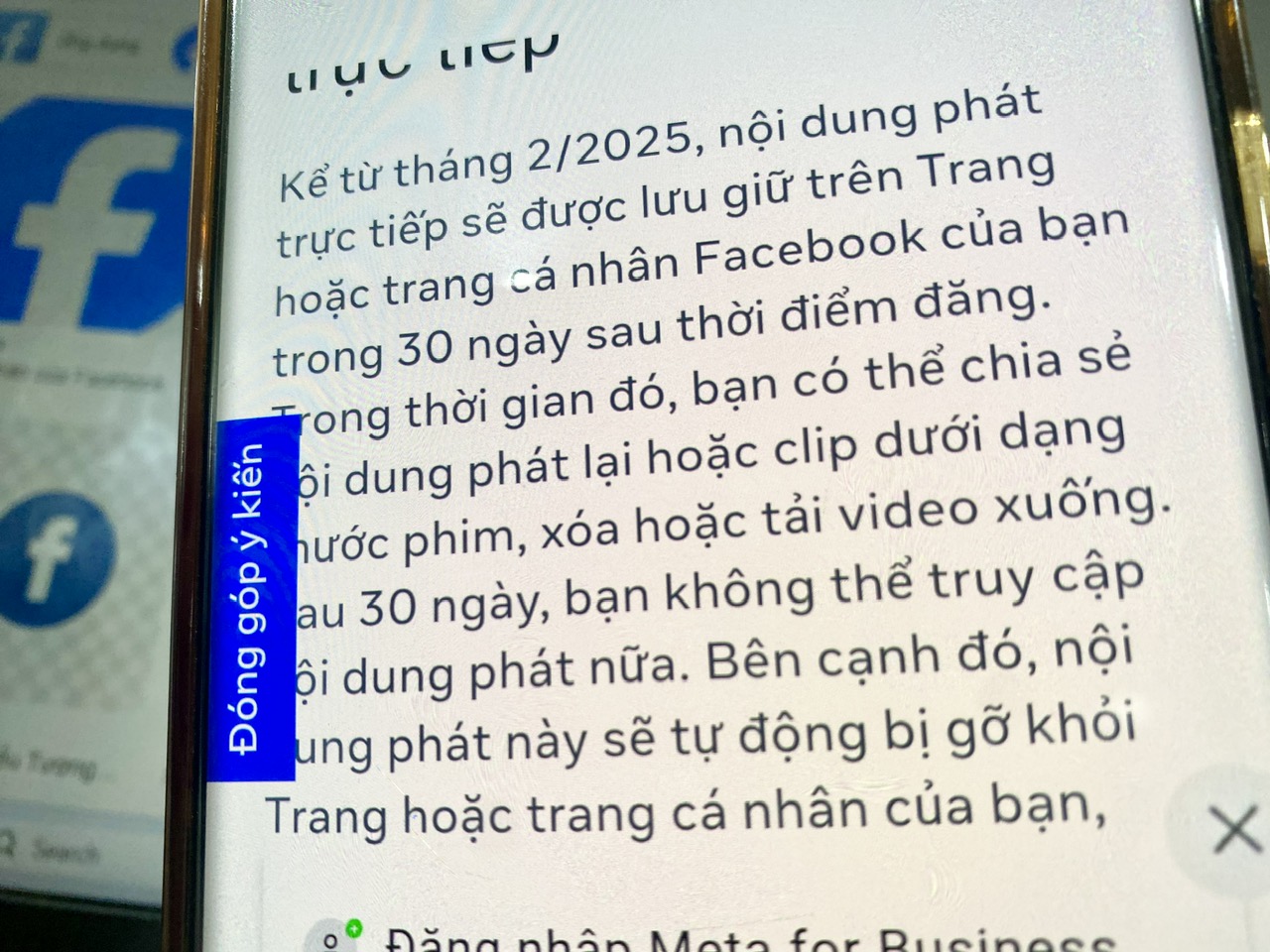 Facebook tự động gỡ video livestream sau 30 ng&agrave;y, người d&ugrave;ng Việt Nam n&oacute;i g&igrave;?- Ảnh 1.