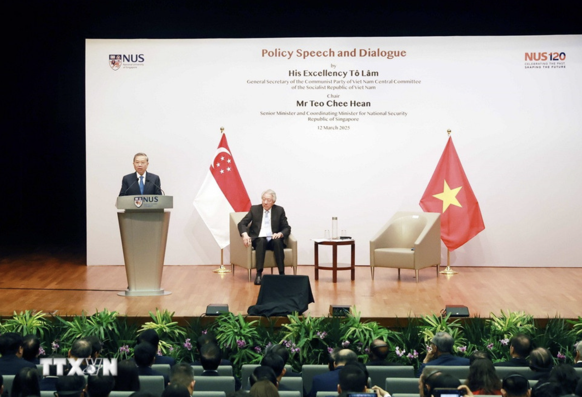 Tổng B&iacute; thư T&ocirc; L&acirc;m ph&aacute;t biểu ch&iacute;nh s&aacute;ch tại Trường ch&iacute;nh s&aacute;ch c&ocirc;ng L&yacute; Quang Diệu- Ảnh 2.