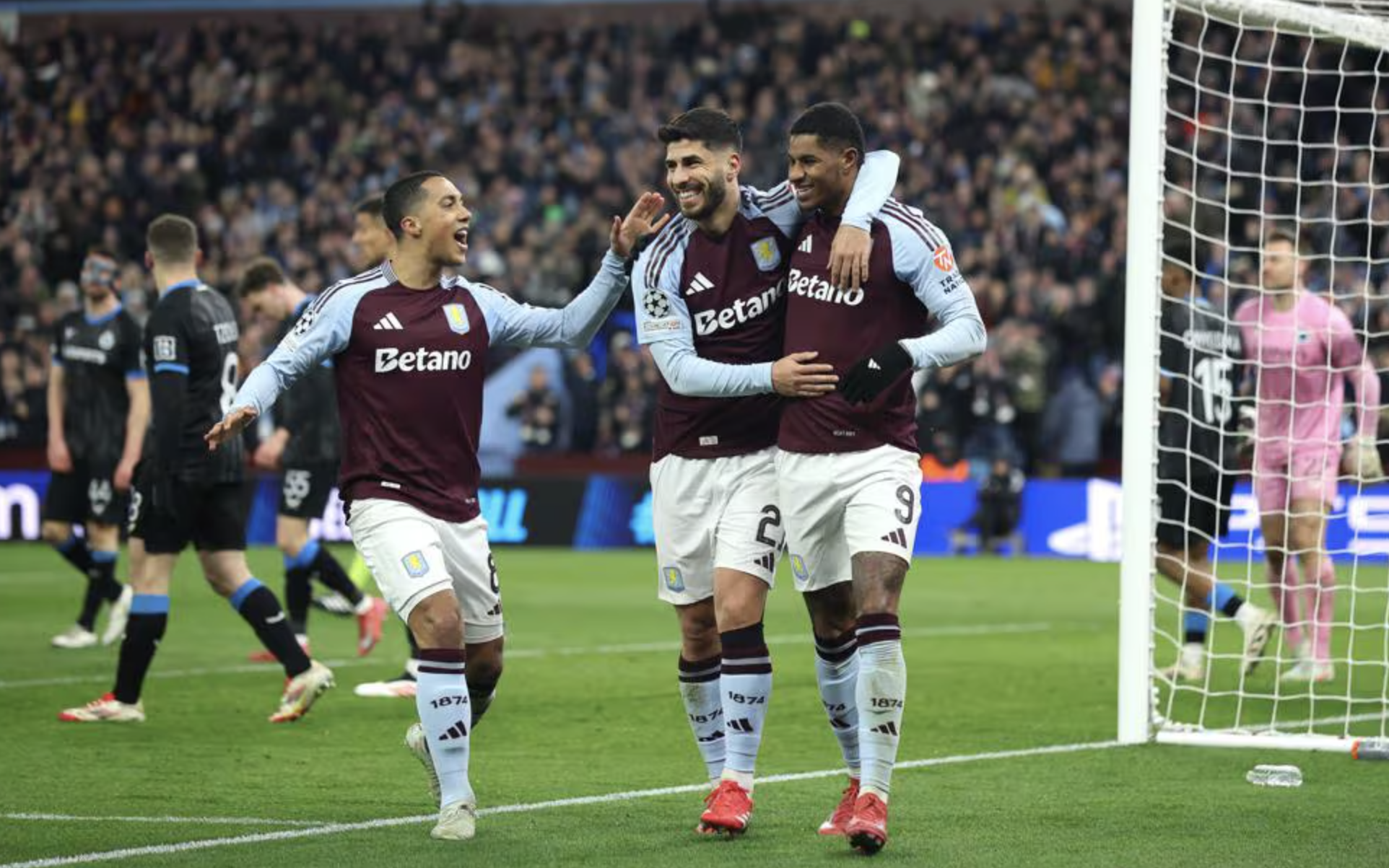 Rashford tỏa sáng, Aston Villa tưng bừng giành vé tứ kết Champions League