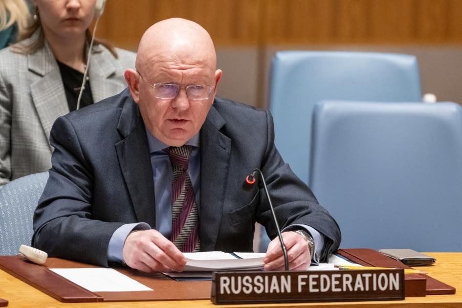 Đại sứ Nga tại Li&ecirc;n hiệp quốc Vassily Nebenzia. Ảnh: America Times